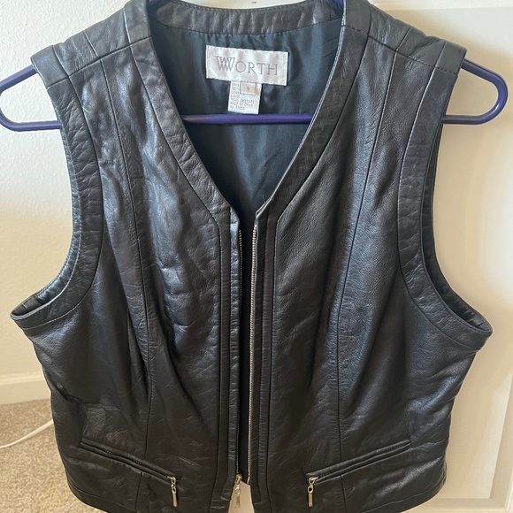 Worth 100% genuine leather vest(shell) women’s 8 - Picture 1 of 5